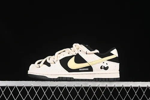 All Categories Nk SB Dunk Series Nk SB Dunk Low Low-top sneakers Nike Dunk Low "Tms Cny" Red Panda Cheese Dopamine Splashed old low-top casual sneakers DD1391-100